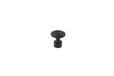 Klebeadapter - Klebepad - ∅ 22 mm - schwarz - gerillte Struktur