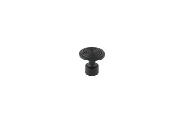 Klebeadapter - Klebepad - ∅ 26 mm - schwarz - gerillte Struktur