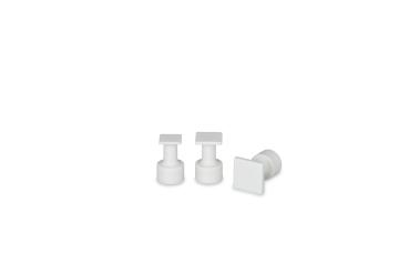 Klebeadapter - Klebepads - Griff weiss - 3er Set