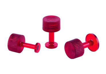 Klebeadapter - Klebepads - Griff rot