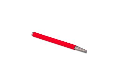 Dent knockdown - stainless steel - red rubber - 125 mm length