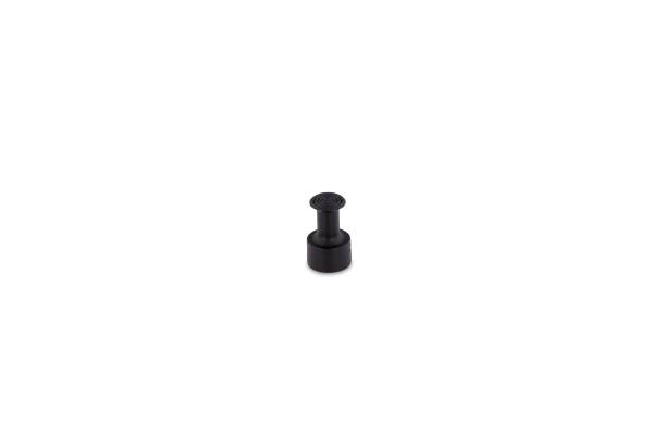 Klebeadapter - Klebepad - ∅ 10 mm - schwarz - spiralförmige Struktur